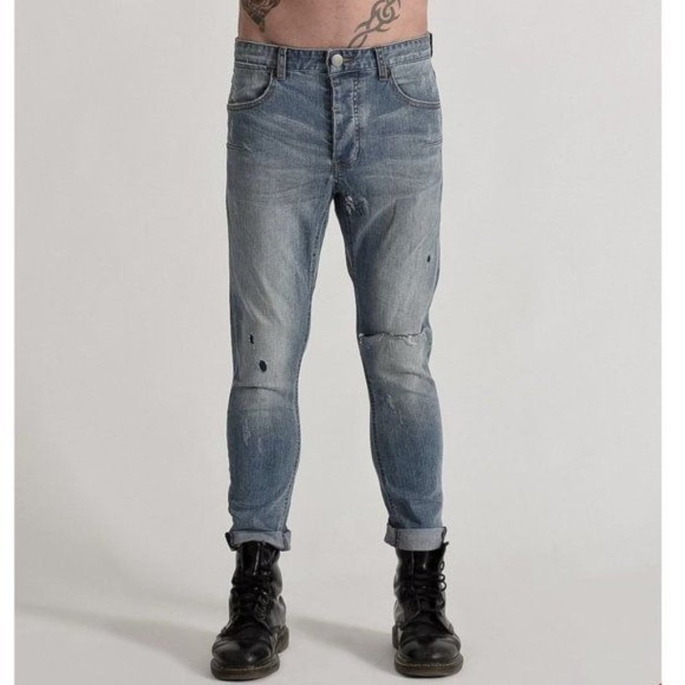 One Teaspoon Mr Blues Skinny Jeans Medium Wash 32
